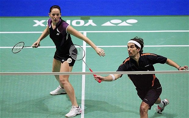 Badminton duo